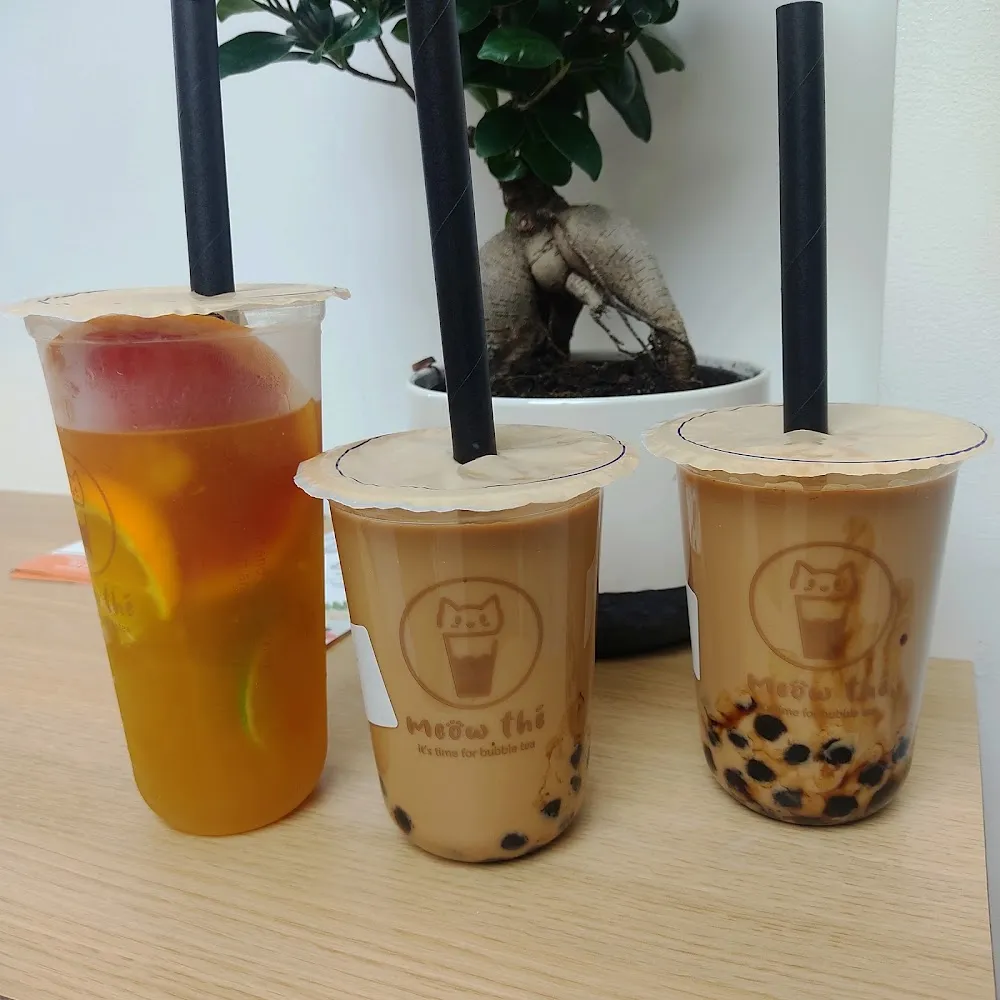 Thé Noir Au Lait Avec Perles de Tapiocas